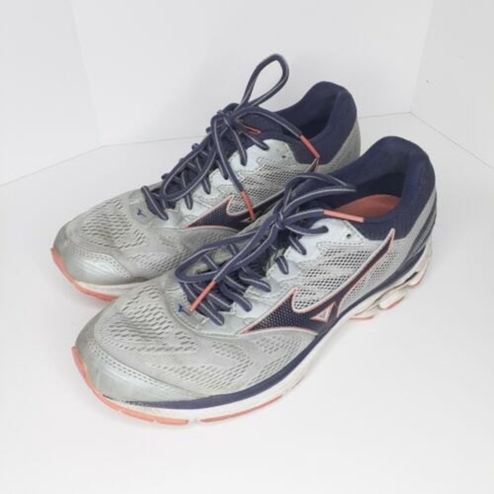 Mizuno Wave Rider 21 Women's Size 10 Gray Athletic Running Shoes P2